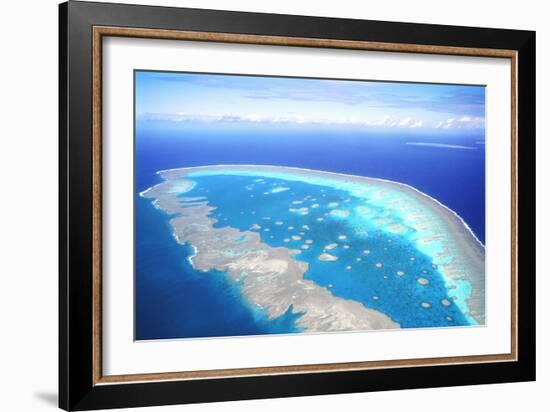 Great Barrier Reef Aerial View-null-Framed Photographic Print