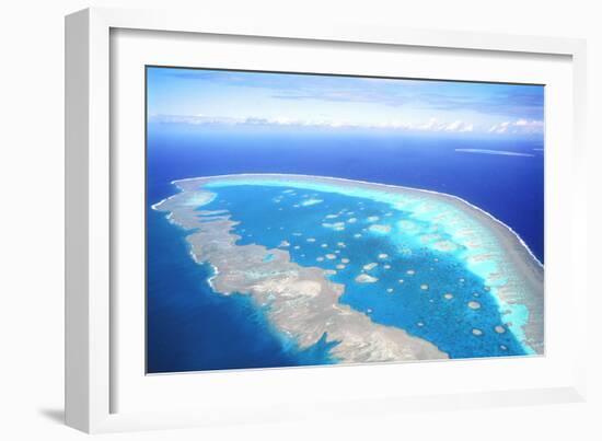 Great Barrier Reef Aerial View-null-Framed Photographic Print