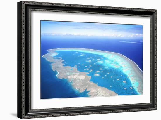 Great Barrier Reef Aerial View-null-Framed Photographic Print