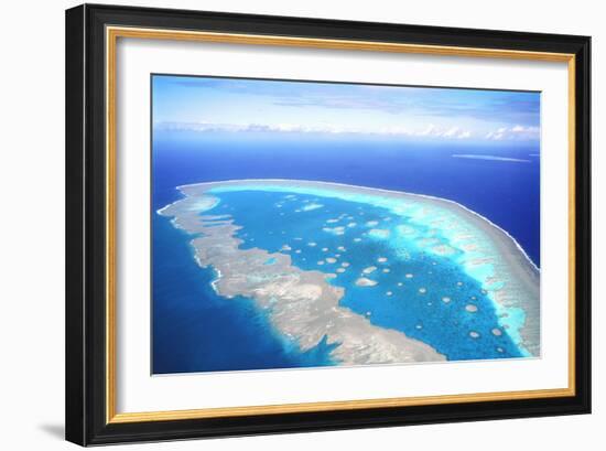 Great Barrier Reef Aerial View-null-Framed Photographic Print