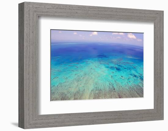 Great Barrier Reef, Cairns Australia, Seen from Above-dzain-Framed Photographic Print