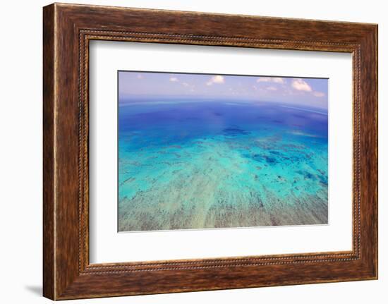 Great Barrier Reef, Cairns Australia, Seen from Above-dzain-Framed Photographic Print