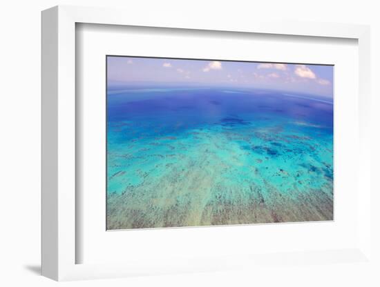 Great Barrier Reef, Cairns Australia, Seen from Above-dzain-Framed Photographic Print