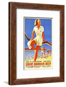 Great Barrier Reef-Percy Trompf-Framed Art Print