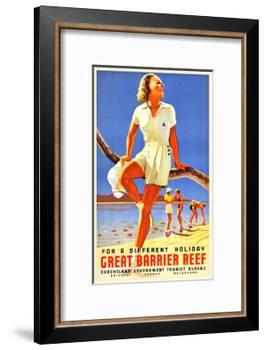 Great Barrier Reef-Percy Trompf-Framed Art Print