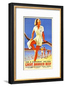 Great Barrier Reef-Percy Trompf-Framed Art Print
