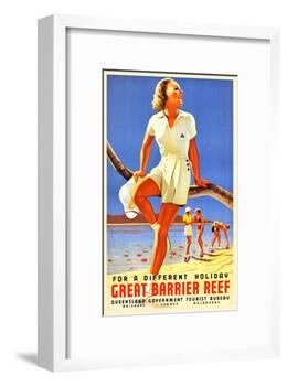 Great Barrier Reef-Percy Trompf-Framed Art Print