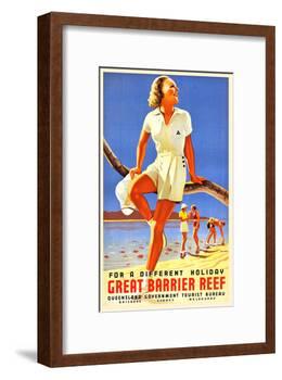 Great Barrier Reef-Percy Trompf-Framed Art Print