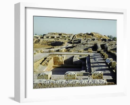 Great Bath of the Citadel from South, Indus Valley Civilization, Mohenjodaro, Sind (Sindh)-Ursula Gahwiler-Framed Photographic Print