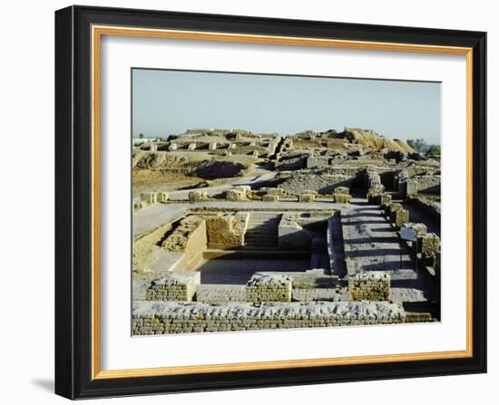 Great Bath of the Citadel from South, Indus Valley Civilization, Mohenjodaro, Sind (Sindh)-Ursula Gahwiler-Framed Photographic Print