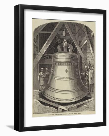 Great Bell for Montreal Cathedral-null-Framed Giclee Print