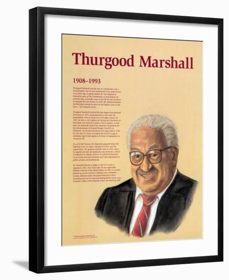 Great Black Americans - Thurgood Marshall-null-Framed Art Print