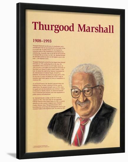 Great Black Americans Thurgood Marshall Lamina Framed Art Print By Artcom - 