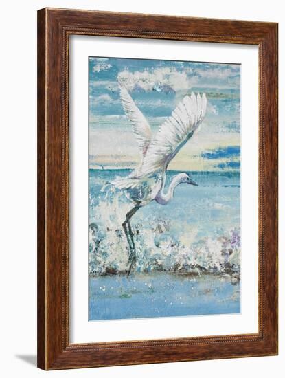 Great Blue Egret I-Patricia Pinto-Framed Art Print