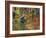 Great Blue Heron in Fall Reflection, Adirondacks, New York, USA-Nancy Rotenberg-Framed Photographic Print