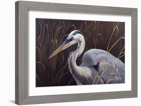 Great Blue Heron-Wilhelm Goebel-Framed Giclee Print