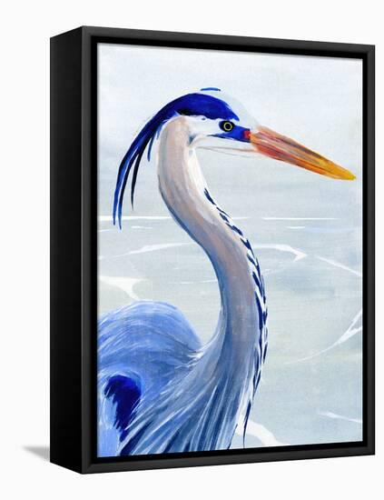 Great Blue II-Annie Warren-Framed Stretched Canvas