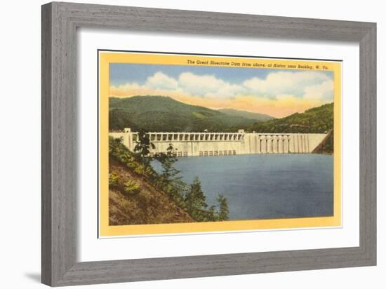 Great Bluestone Dam, Beckley, West Virginia-null-Framed Art Print