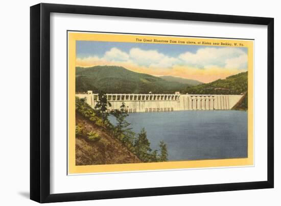 Great Bluestone Dam, Beckley, West Virginia-null-Framed Art Print