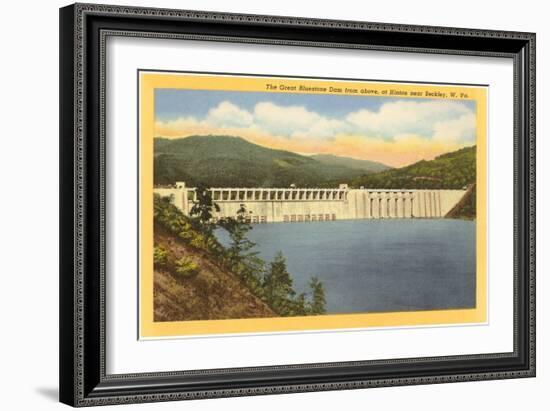 Great Bluestone Dam, Beckley, West Virginia-null-Framed Art Print