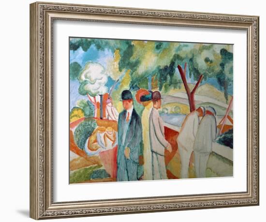 Great Bright Walk-Auguste Macke-Framed Giclee Print