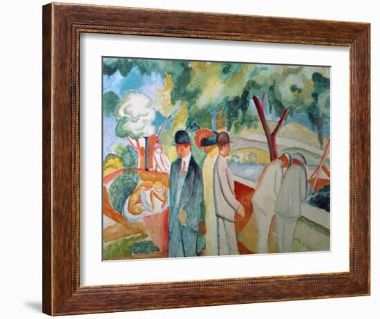 Great Bright Walk-Auguste Macke-Framed Giclee Print