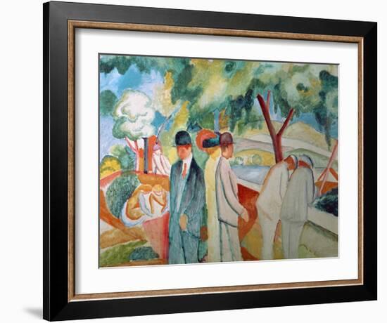 Great Bright Walk-Auguste Macke-Framed Giclee Print