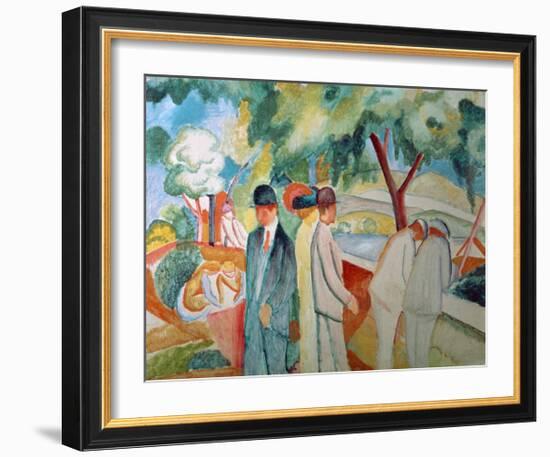 Great Bright Walk-Auguste Macke-Framed Giclee Print