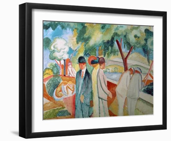 Great Bright Walk-Auguste Macke-Framed Giclee Print