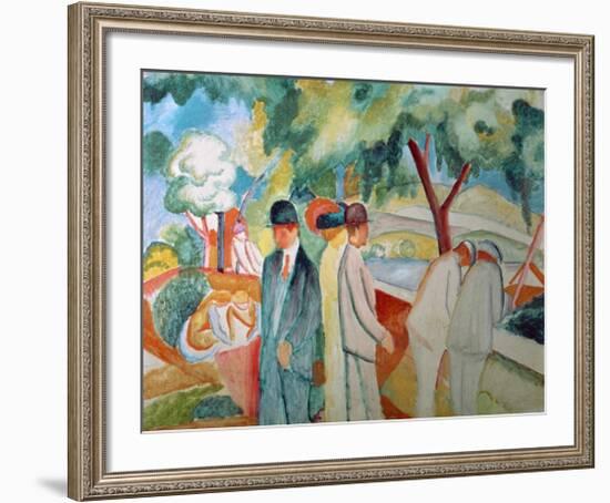 Great Bright Walk-Auguste Macke-Framed Giclee Print