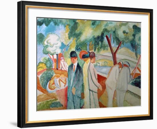 Great Bright Walk-Auguste Macke-Framed Giclee Print