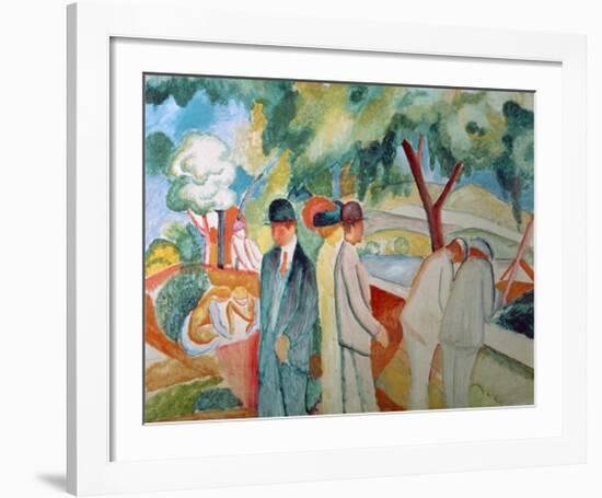 Great Bright Walk-Auguste Macke-Framed Giclee Print