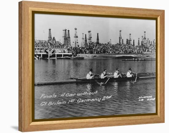 Great Britain, Gold Medallists in the Coxless Fours at the 1932 Los Angeles Olympic Games-German photographer-Framed Premier Image Canvas