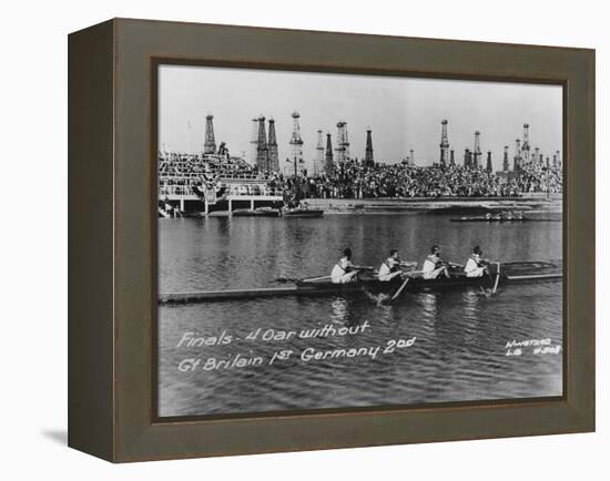 Great Britain, Gold Medallists in the Coxless Fours at the 1932 Los Angeles Olympic Games-German photographer-Framed Premier Image Canvas