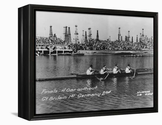 Great Britain, Gold Medallists in the Coxless Fours at the 1932 Los Angeles Olympic Games-German photographer-Framed Premier Image Canvas