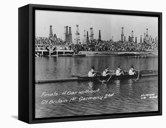 Great Britain, Gold Medallists in the Coxless Fours at the 1932 Los Angeles Olympic Games-German photographer-Framed Premier Image Canvas