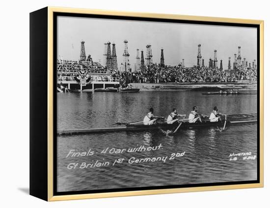 Great Britain, Gold Medallists in the Coxless Fours at the 1932 Los Angeles Olympic Games-German photographer-Framed Premier Image Canvas