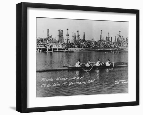 Great Britain, Gold Medallists in the Coxless Fours at the 1932 Los Angeles Olympic Games-German photographer-Framed Photographic Print