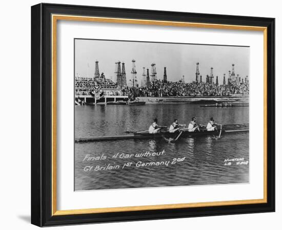 Great Britain, Gold Medallists in the Coxless Fours at the 1932 Los Angeles Olympic Games-German photographer-Framed Photographic Print