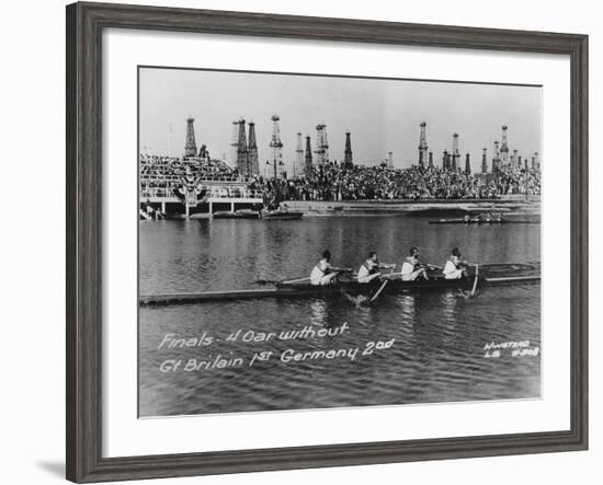 Great Britain, Gold Medallists in the Coxless Fours at the 1932 Los Angeles Olympic Games-German photographer-Framed Photographic Print