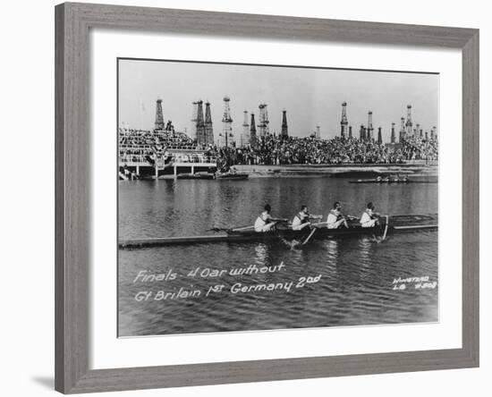 Great Britain, Gold Medallists in the Coxless Fours at the 1932 Los Angeles Olympic Games-German photographer-Framed Photographic Print