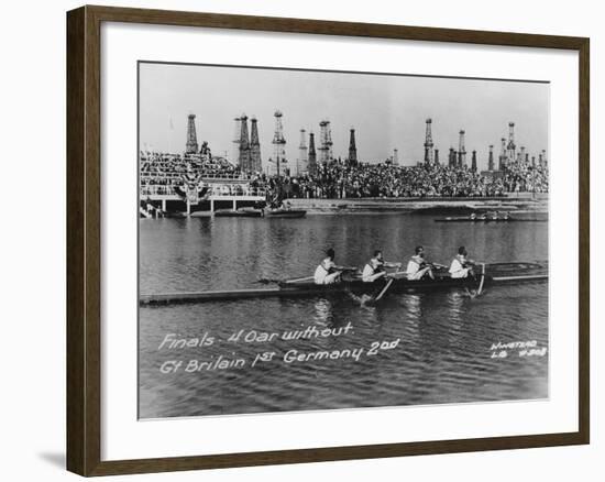 Great Britain, Gold Medallists in the Coxless Fours at the 1932 Los Angeles Olympic Games-German photographer-Framed Photographic Print