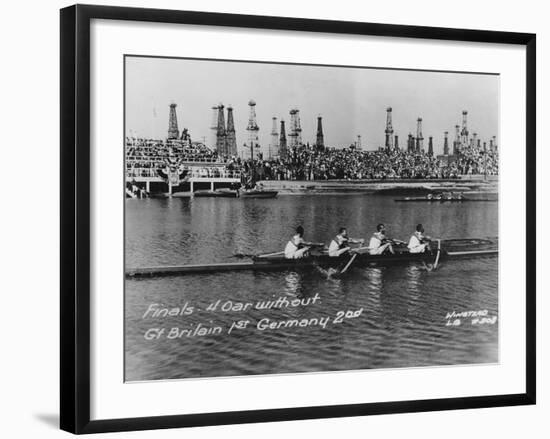 Great Britain, Gold Medallists in the Coxless Fours at the 1932 Los Angeles Olympic Games-German photographer-Framed Photographic Print