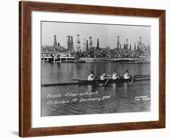 Great Britain, Gold Medallists in the Coxless Fours at the 1932 Los Angeles Olympic Games-German photographer-Framed Photographic Print