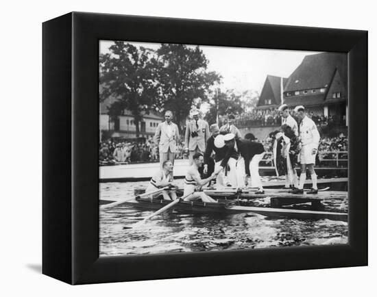 Great Britain, Gold Medallists in the Double Sculls at the 1936 Berlin Olympic Games, 1936-German photographer-Framed Premier Image Canvas