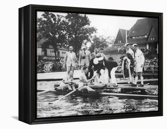 Great Britain, Gold Medallists in the Double Sculls at the 1936 Berlin Olympic Games, 1936-German photographer-Framed Premier Image Canvas