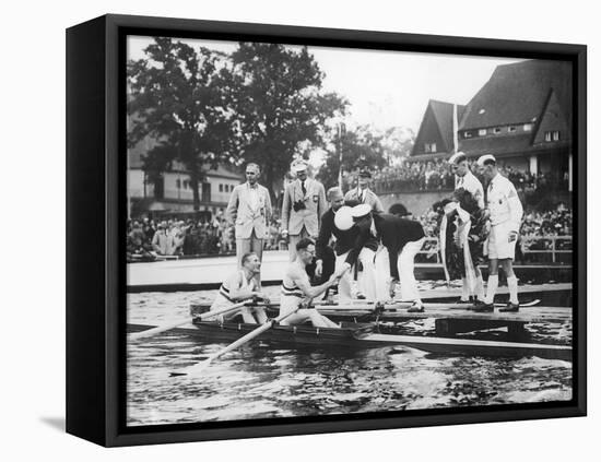 Great Britain, Gold Medallists in the Double Sculls at the 1936 Berlin Olympic Games, 1936-German photographer-Framed Premier Image Canvas