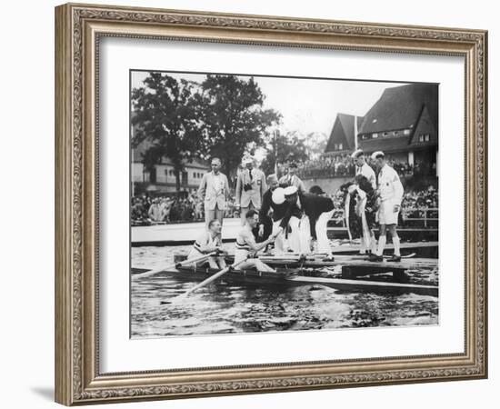 Great Britain, Gold Medallists in the Double Sculls at the 1936 Berlin Olympic Games, 1936-German photographer-Framed Photographic Print