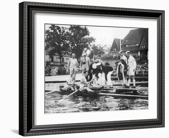 Great Britain, Gold Medallists in the Double Sculls at the 1936 Berlin Olympic Games, 1936-German photographer-Framed Photographic Print