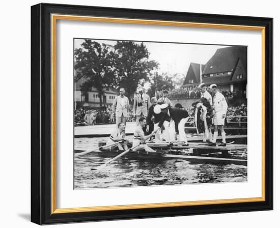 Great Britain, Gold Medallists in the Double Sculls at the 1936 Berlin Olympic Games, 1936-German photographer-Framed Photographic Print